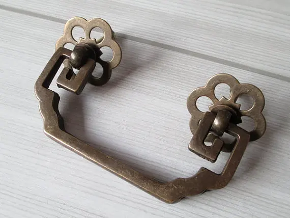 

2 3/4" Drawer Pulls Handles Dresser Pull Bail Antique Bronze Black Copper Rustic Cabinet Handle Pull Old Furniture Decorative