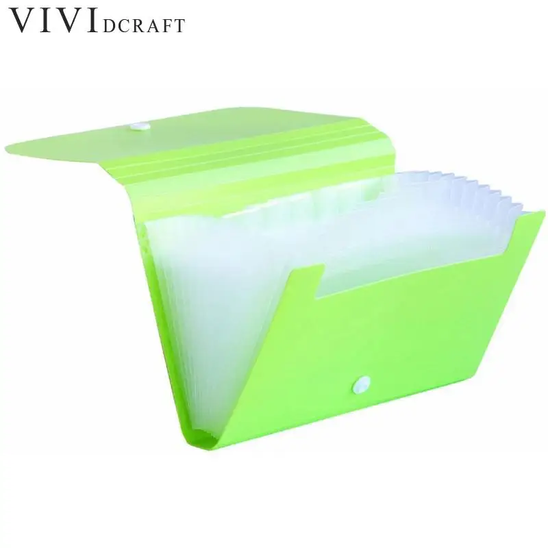 

Small Size Document Bag A6 Mini Organ Candy Color Document Bag File Folder Expanding Wallet Bill FolderOffice Supply