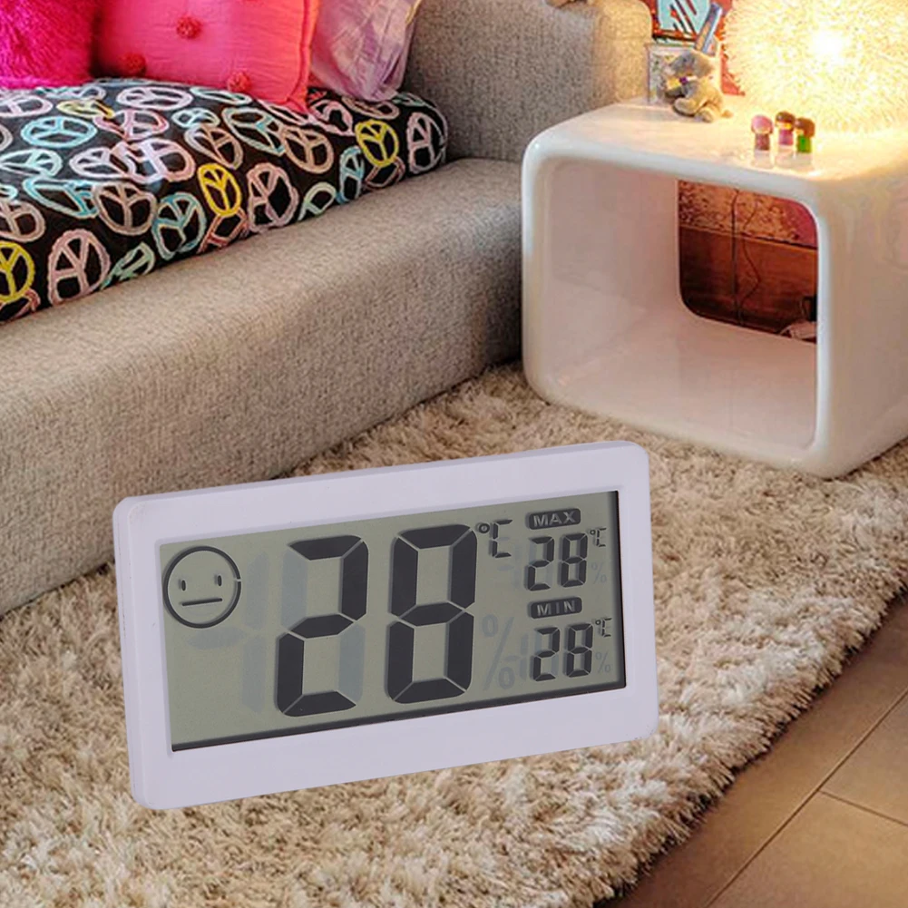 

Household Electronic Hygrometer Thermometer Indoor Outdoor Temperature And Humidity Meter with Magnet Adsorption Function #LO