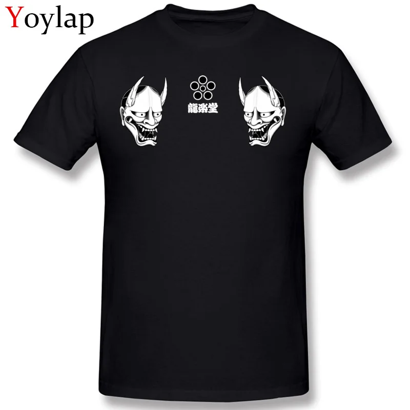 Dominant Summer Summer/Fall hannya Short Sleeve T-Shirt Cotton Fabric O Neck Men Tops Tees Casual Clothing Shirt Top Quality black