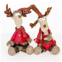 

Chrimas decoration creative elk doll ornament Christmas Home decoration figurine Christmas toy ornaments Dropshipping