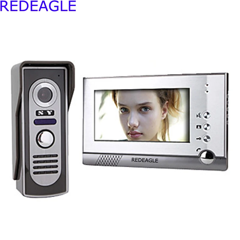 

Home 7 Inch Color TFT LCD Video Door Phone Intercom System Night Vision Waterproof Camera