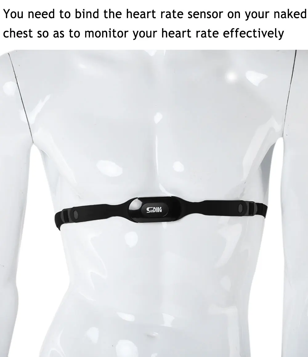 SunDing SD - 573C Wireless Water Resistant Bicycle Computer Cycling Odometer Speedometer Heart Rate Monitor with LCD Backlight