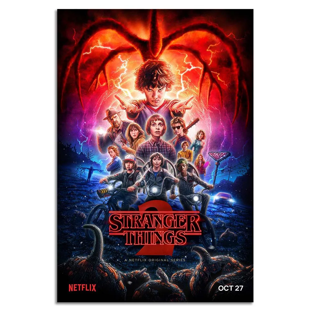 

Stranger Things TV Series Silk Poster Wall Art Print 12x18 20x30 inch Decoration Pictures Wallpaper Living Room Decor