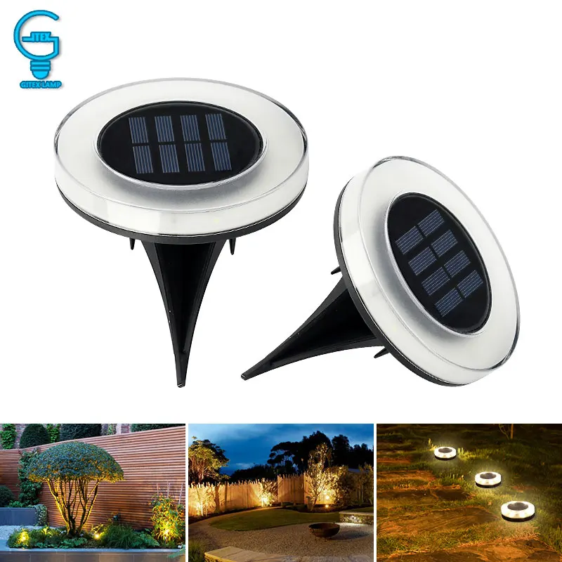 

8 LED Solar Power Buried Light Waterproof Ground Lamp Outdoor Path Way Garden Lawn Light Cool/Warm White