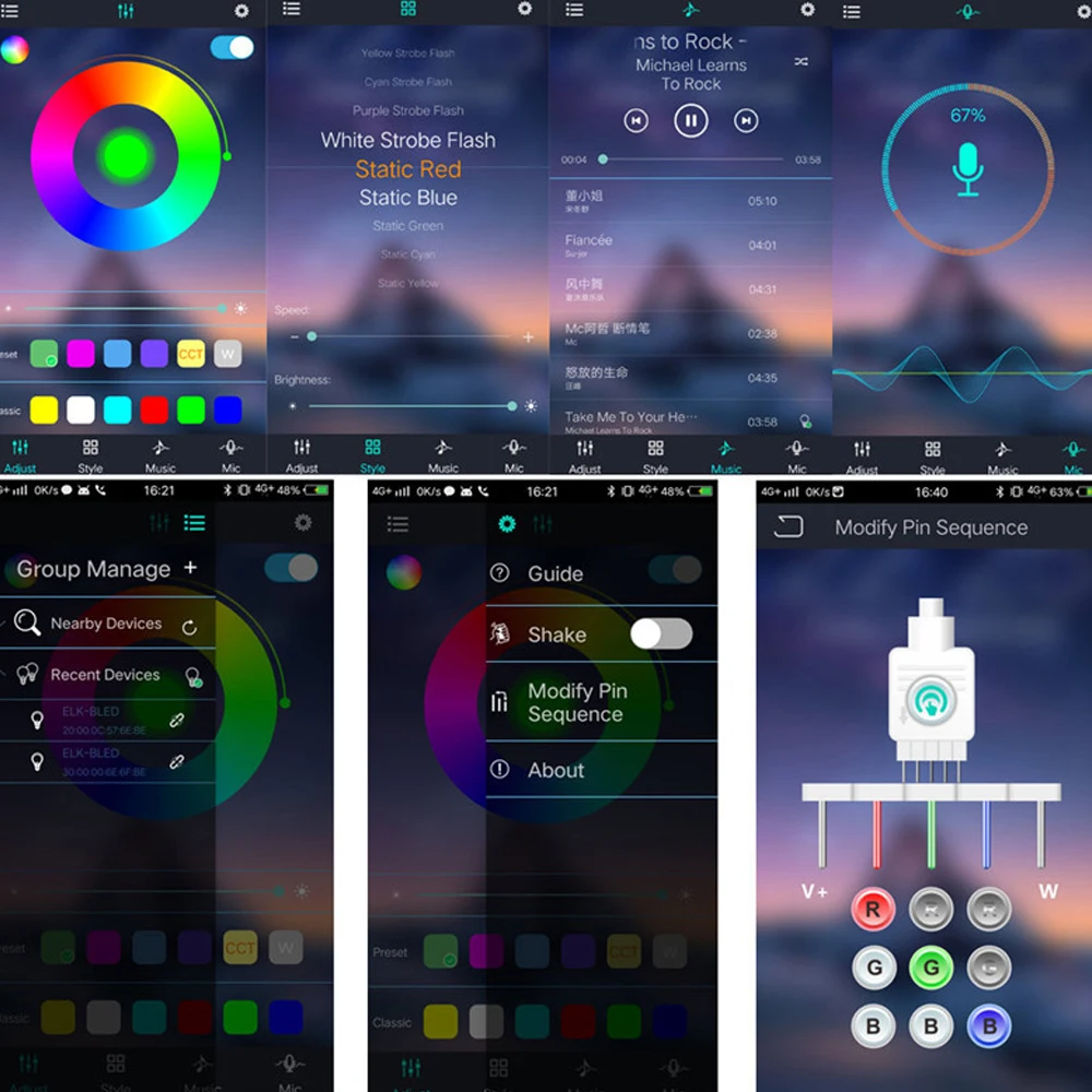 RGB Bluetooth контроллер мини светодиодные полосы света Bluetooth контроллер универсальные светодиодные товары светодиодный Bluetooth контроллер