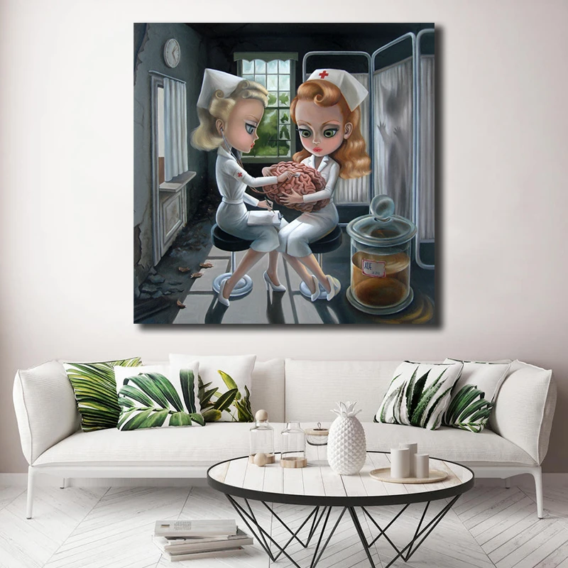 

Mark Ryden Childish Strange Dark World Canvas Painting Print Bedroom Home Decor Modern Wall Art Oil Painting Poster Framework HD