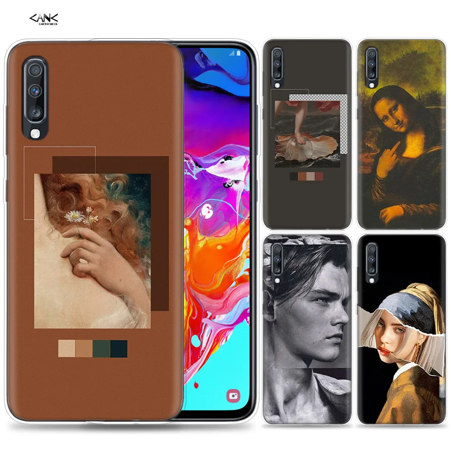 

Bags Case for Samsung Galaxy Mobile Phone A50 A70 A30 A20 J4 J6 J8 A6 A8 M30 A7 Plus 2018 Note 8 9 Accent wall lockscreen art Tu