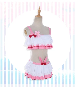 

[STOCK] 2018 Anime Honkai Impact 3 Theresa Apocalypse Sexy Pink Swimsuit/Swimwear Full Set For Women Halloween Free Shipping New