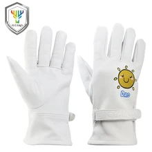 OZERO рабочие перчатки Gander перчатки для родителей и детей Кожаные Защитные рабочие сварочные мото теплые перчатки для женщин 7003