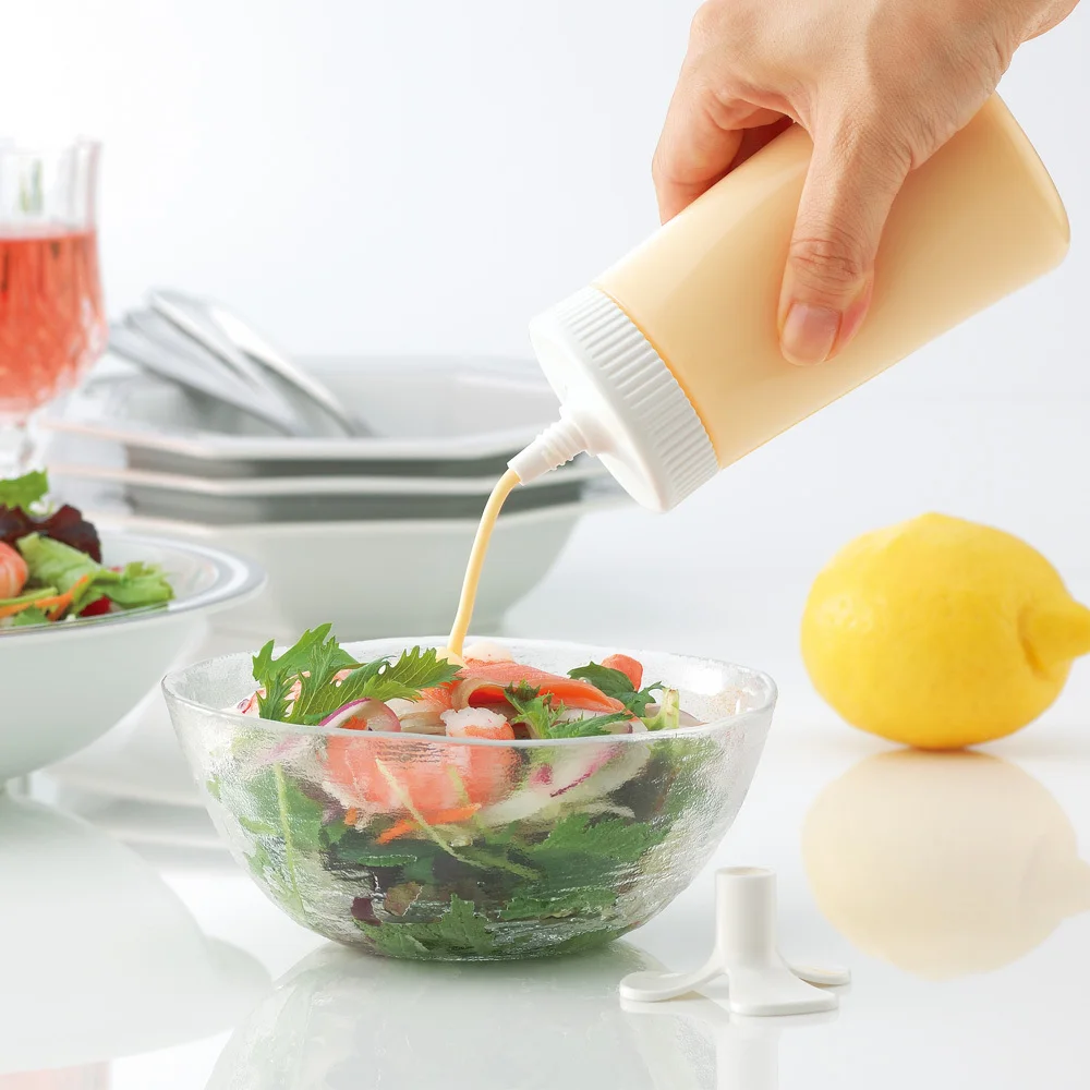 210ML Kitchen Seasoning Bottle Plastic Salad Bottle Salad Bottles oiler