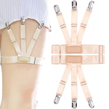 Новинка, 2 шт., мужская рубашка, пояс для подвязки с нескользящей фиксацией, зажимы подвески, подвязки, ремешок, VK-ING