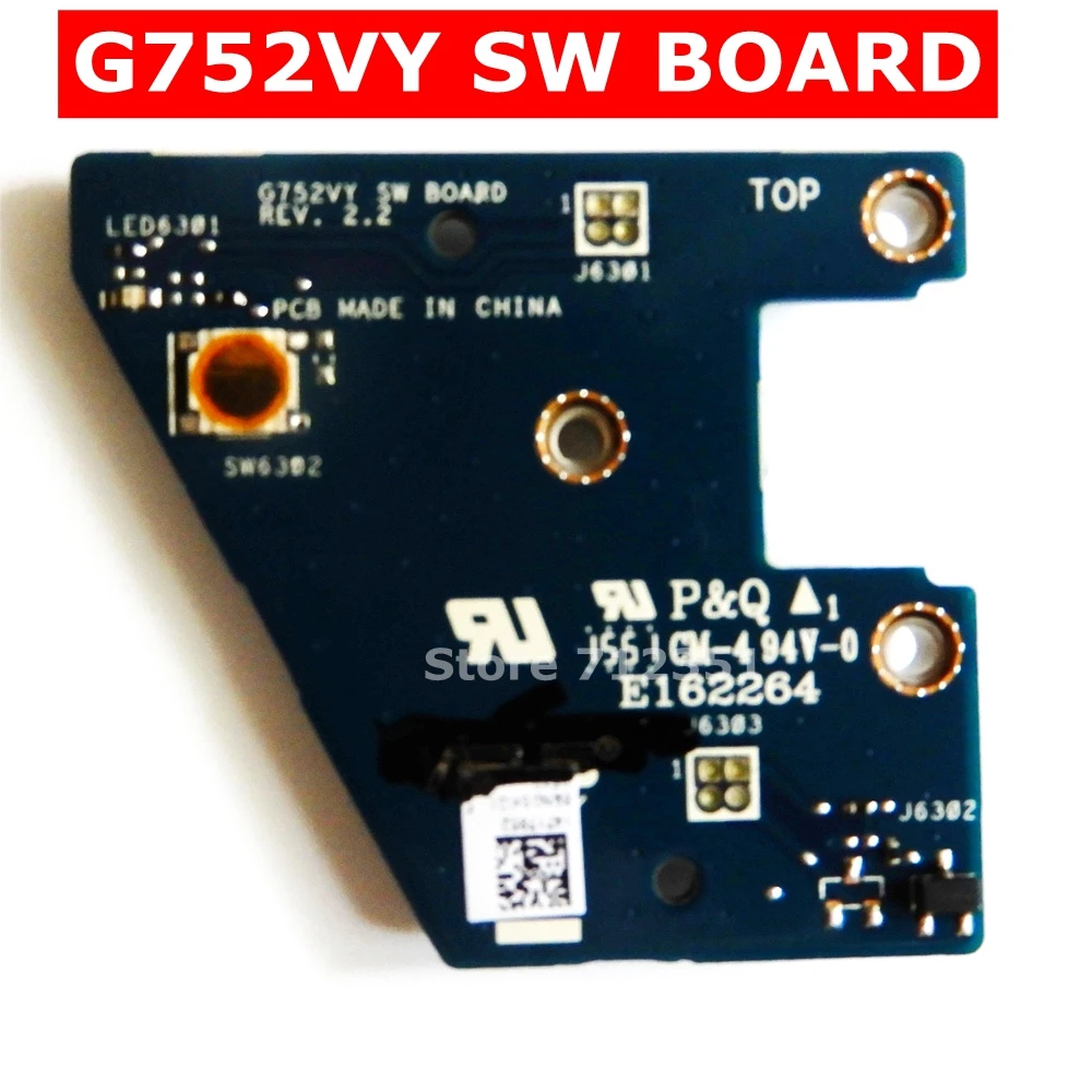 

G752VY SW BOARD for ASUS ROG G752V G752VL G752VS G752VY G752VT G752VM DC POWER JACK POWER BOARD Switch Button Board