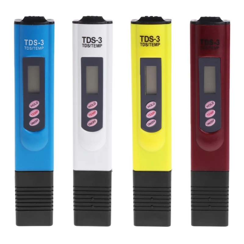 

OOTDTY Water Quality Purity Tester TDS LCD Temperature Meter PPM Filter Hydroponic Pool 4 Colors