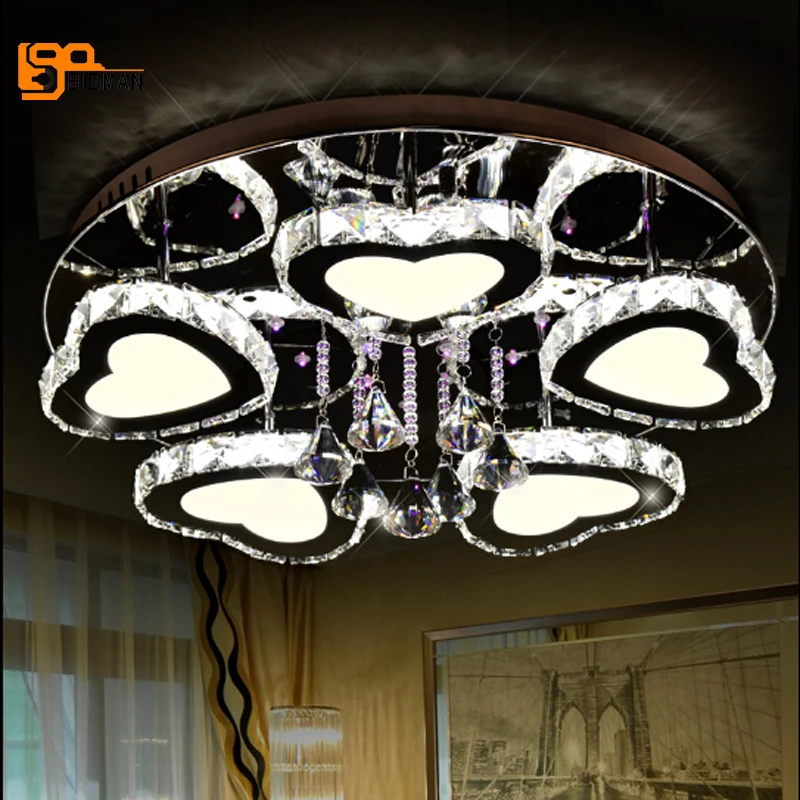 

Promotion sales new round LED ceiling fixtures modern lighting romantic bedroom led light