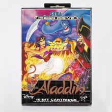 Аладдин игровой картридж 16 бит MD игровая карта с розничной коробкой для sega Mega Drive для Genesis