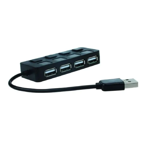 NOYOKERE 4 Ports LED USB High Speed 480Mbps Adapter USB