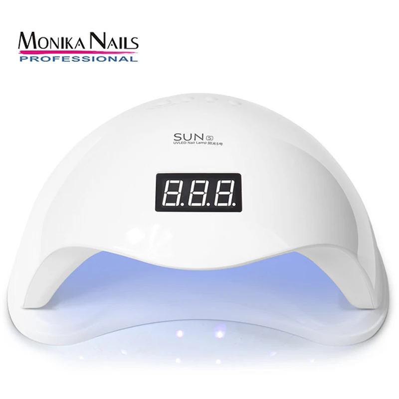 

Monika Nails SUN5 UV Led Nail Dryer 48W Smart Curing Lamp Auto Sensor Nail Gel Polish Dryer With 4 Timer Setting