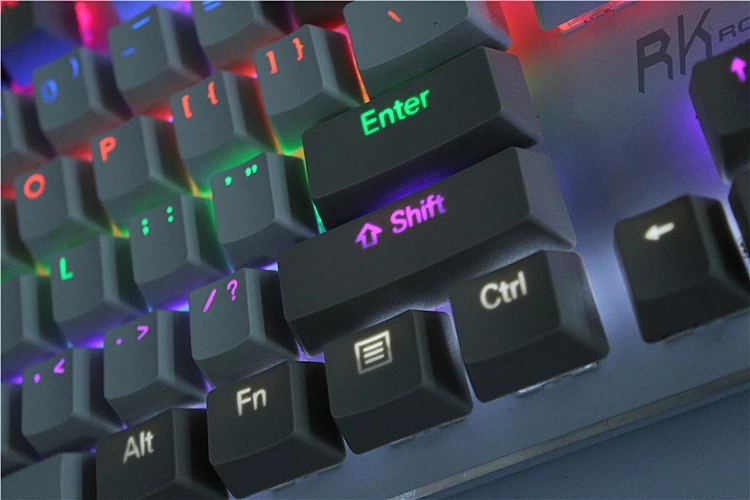 Переключатель MP Cherry MX 108/87 клавиш PBT с подсветкой двойной белый и серый ретро
