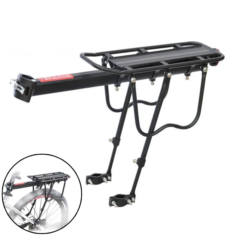 

New Bicycle Bike Rear Seat Rack Aluminum Alloy For Cycling Touring Carrier Disc Brake Mount LMH66
