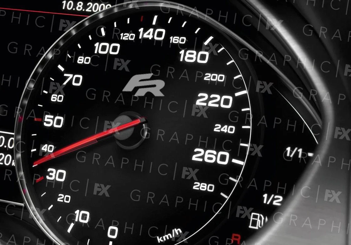 

For x6 Seat Cupra FR Speedometer Speedo Logo Vinyl Interior Decals Stickers