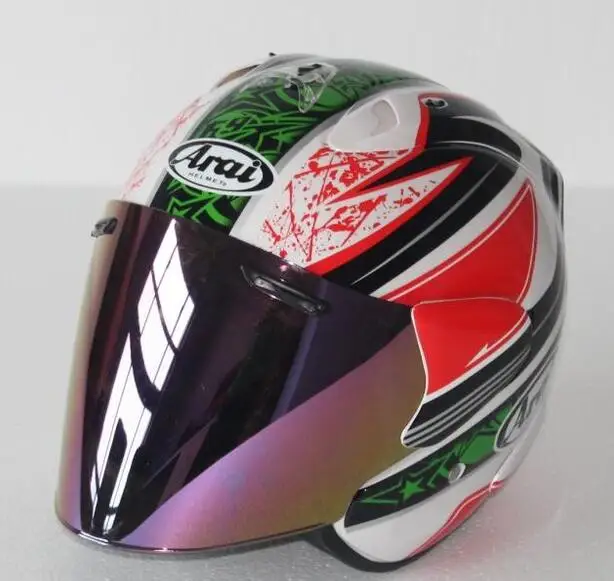 Топ горячий шлем Arai мотоциклетный шлем половина шлем с открытым лицом шлем-каска для мотокросса Размер: S M L XL XXL, Capacete Быстрая - Цвет: Оранжевый