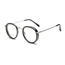Винтаж оптические очки Рамки близорукость круглые металлические Очки очки Рамки мужские очки Женщины oculos-де-грау 2612