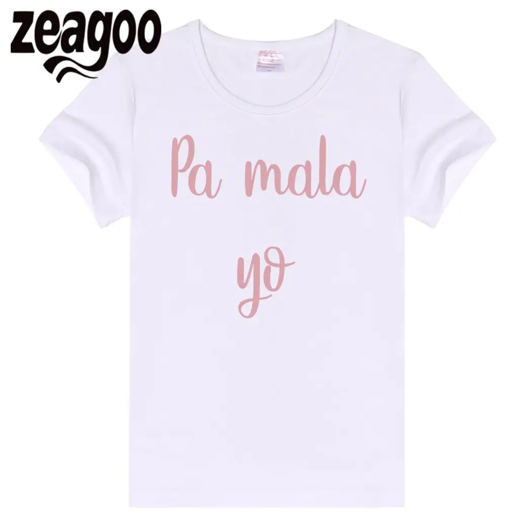 Zeagoo футболка Повседневное одноцветное Plain Crew Neck Slim Fit мягкий короткий рукав Для женщин белый Pa мала йо милый