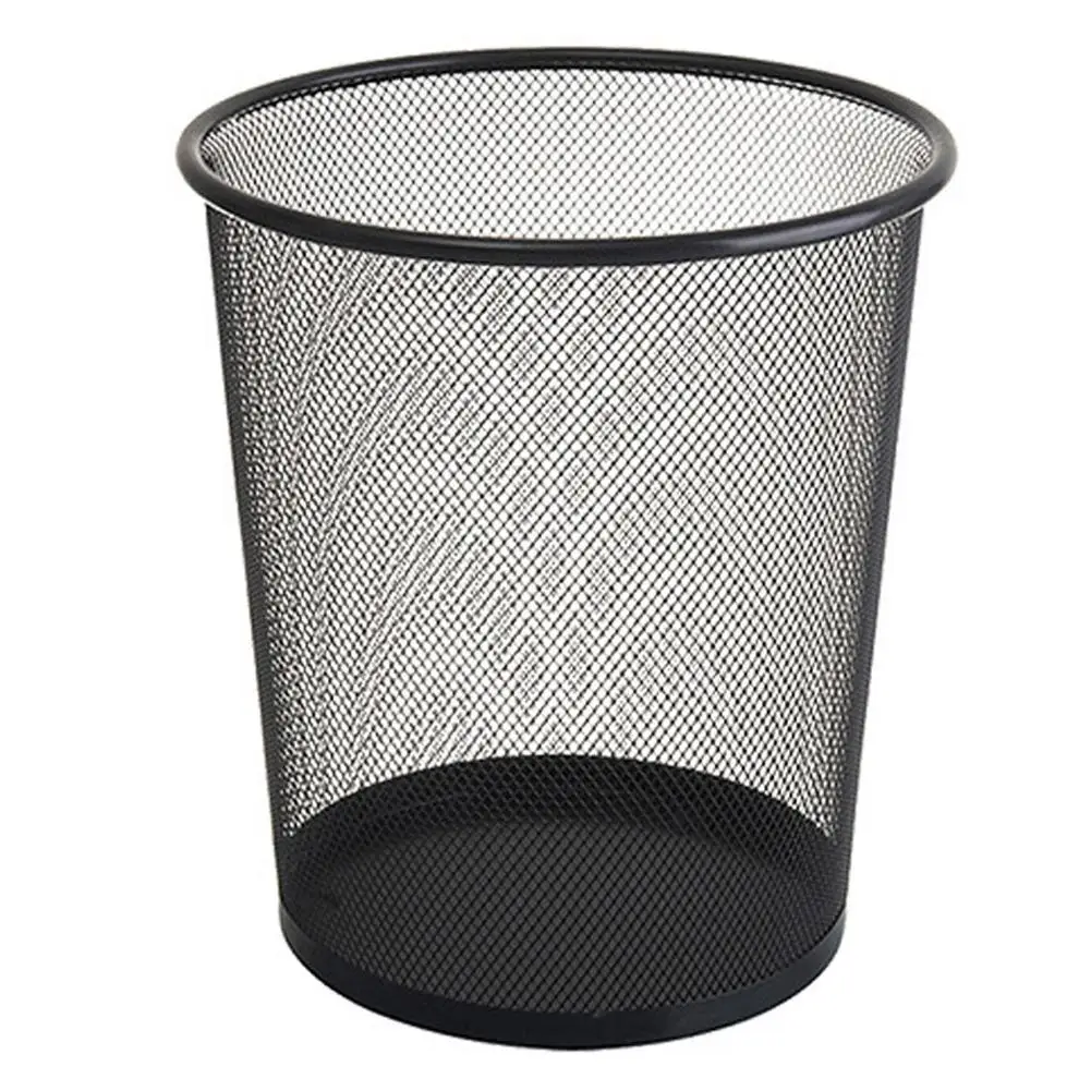 Toilet Paper Baskets Metal Wire Mesh Trash Bin Household Bathroom Debris Wastebasket European