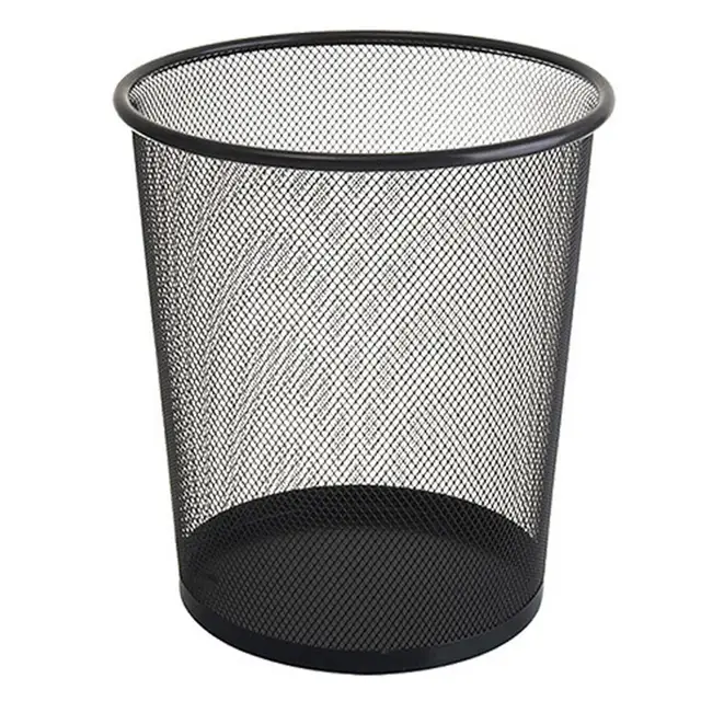Toilet Paper Baskets Metal Wire Mesh Trash Bin Household Bathroom