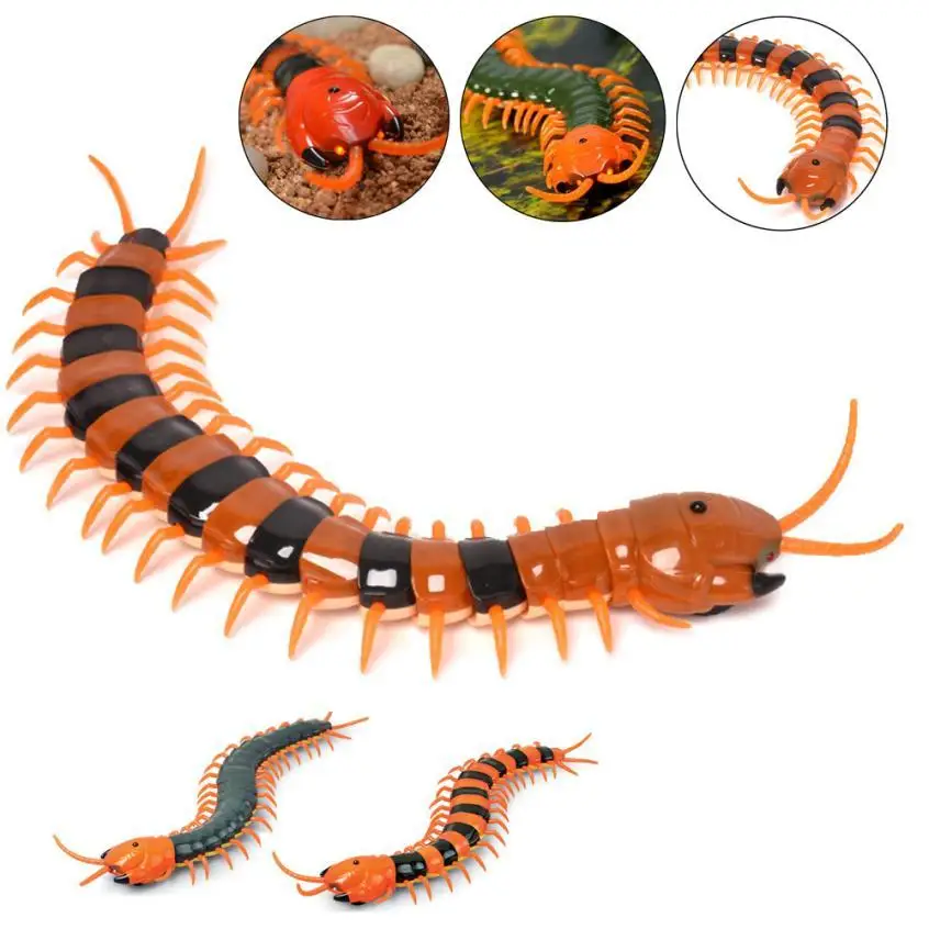

2017 New Scary R/C Simulation Centipede With Remote Controller Kids Toy Gift Remote Animals Toys For Children Infant
