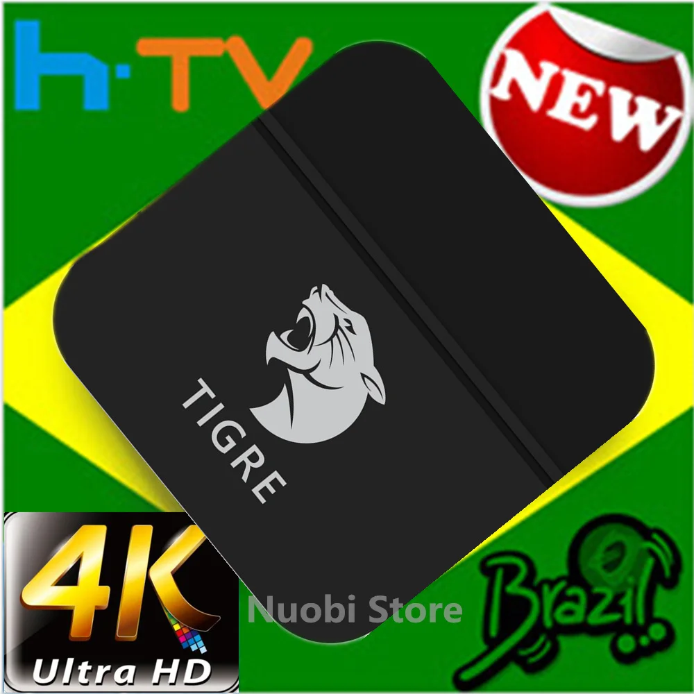 ТВ TIGRE H tv 6 tv BOX h tv 6 vs H tv 5 a2 Бразильский Португальский ТВ Интернет потоковое видео устройство Live IP tv фильм Бразилия 4K HD медиаплеер