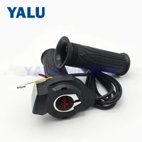 Electric Bike Digital Twist Throttle Grip 12-99VHandlebar Scooter Bicycle Accelerator with LCD Display Indicator E-Bike Throttle 5