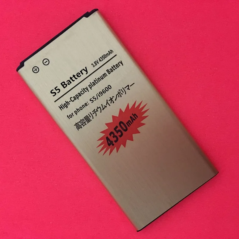 High capacity 4350mAh For Gold Samsung Galaxy S5 battery G900S G900F