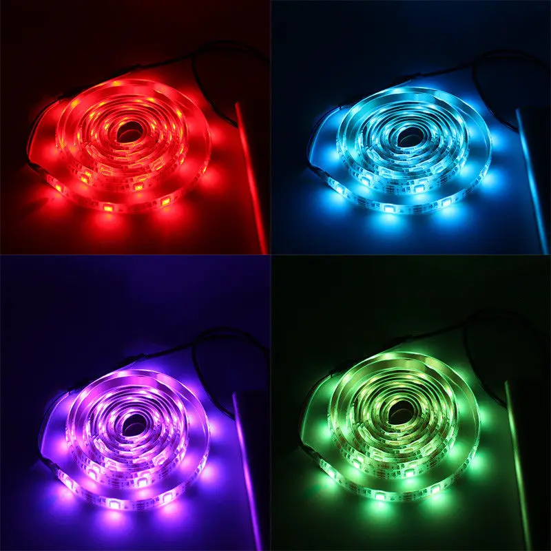 Светодиодные ленты света 5050 2835 SMD RGB бар ТВ белый комплект освещения + 17Key RGB USB удаленного Управление DC5V