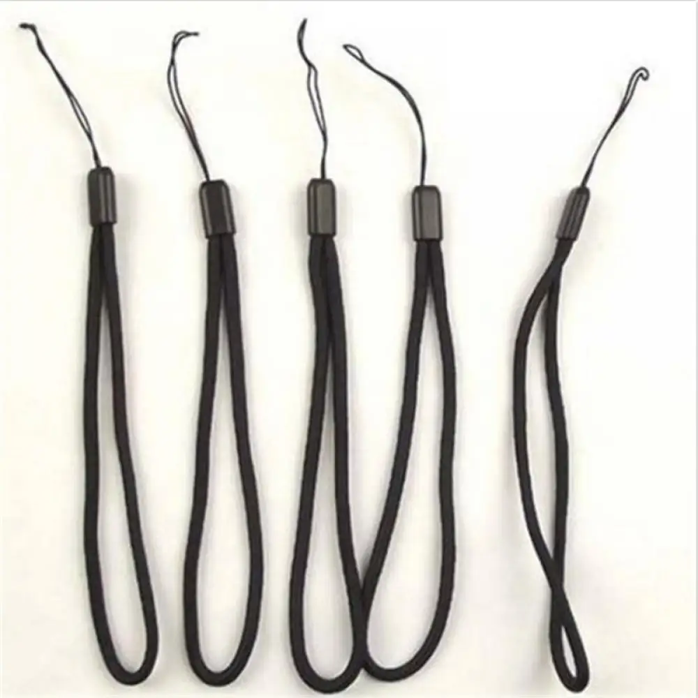 5 pcs Lanyard Hand Wrist Strap Black Camera String Strap Nylon