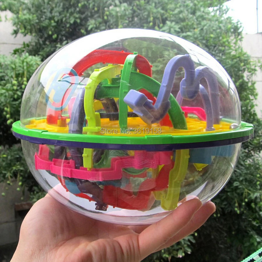3D магический развивающий шар-лабиринт 99/100/158/299 шагов, IQ баланс perplexus магнитный шар мрамор игра-головоломка для детей и малышей, игрушки для взрослых