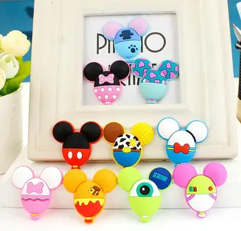 

Hot Sale 50 pcs Cartoon head PVC Accessories, Flat Back Inspired Planar PVC Decor, Embellishment DIY Making x-88