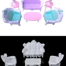 Кукольный диван Настольный стул лампа миниатюрная мебель Наборы Детский подарок игрушки семьи мебель игрушки