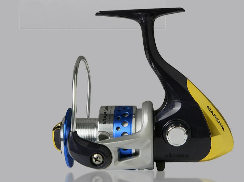 Artes de Pesca Carretel de Fiação Carretel de Pesca de Corrico 6 + 1bb Okuma 45 55 Mar Rolo Pólo Subwheel Carpa Roda 5.0: 1 Mslii-20 - 30 40 6 Okuma MSLII-20 30 40 45 55 6