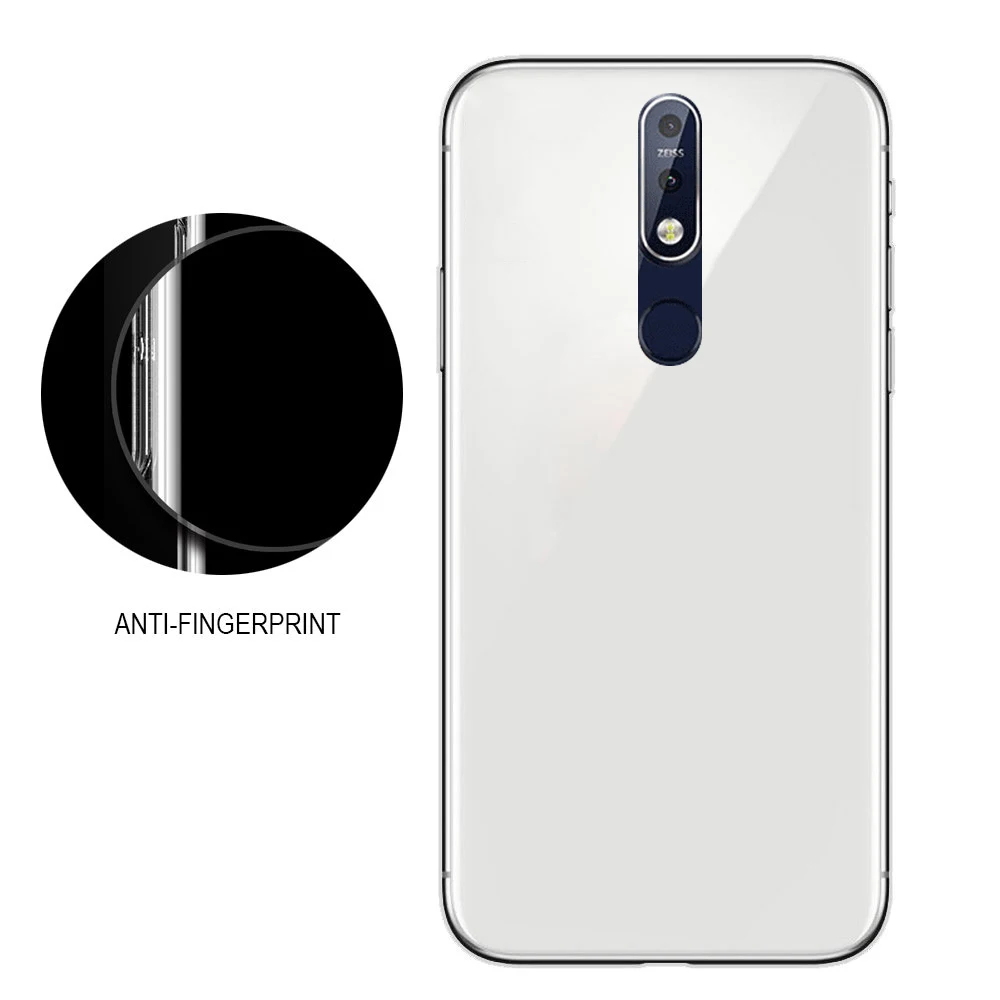 Мягкая задняя крышка прозрачная подходит для Nokia X6 Противоударная