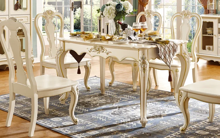 manufacturer solid wood material popular classic design wooden dining table sets - 909 manufacturer solid wood material popular classic design wooden dining table sets - 909