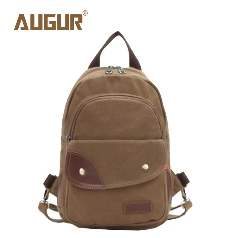 AUGUR Brand New Fashion Backpack Men Chest Bag Canvas Casual Backpacks