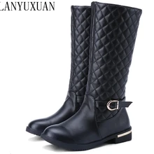 Женские зимние высокие сапоги до середины икры; botas masculina zapatos botines mujer chaussure femme; 923