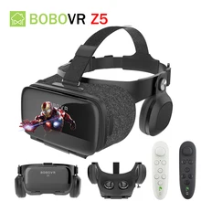 Original BOBOVR Z5 VR 3D Stereo Glasses Google Cardboard Virtual Reality VR Phone Headset Helmet Box for 4.7-6.2’in Mobile Phone