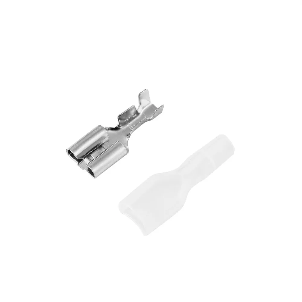 

120Pcs 2.8mm 4.8mm 6.3mm Crimp Terminals Female Spade Connectors Insulating Sleeve Kit Terminals with Transparent Box