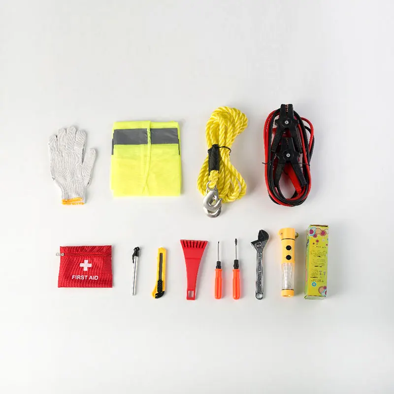 1 Set of First aid Kit Car Emergency Kit Roadside Emergency Tool