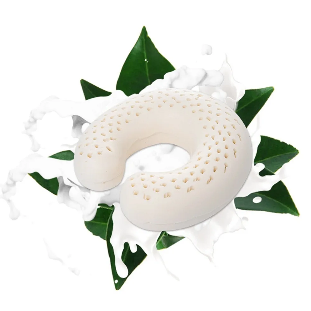 

RAMA DYMASTY U Shape Natural Latex Travel Cushion Neck Pillow Rebound Office Pillow Cervical Spine Protect High Back Design