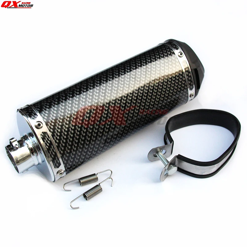 125cc-160cc Dirt Pit Bike MX motorcycle 38mm exhaust muffler refires carbon fiber quiet exhaust pipe silencedr back-end