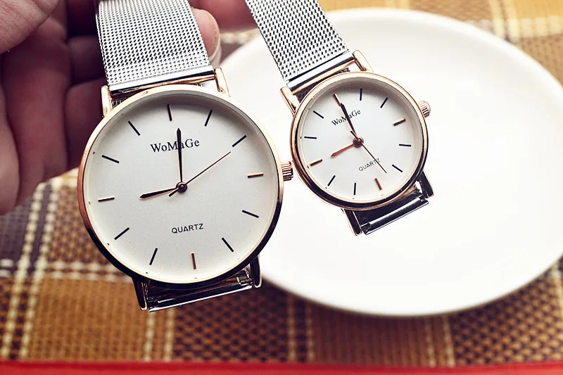 Модные женские Брендовые мужские и часы для влюбленных Reloj Mujer брендовые
